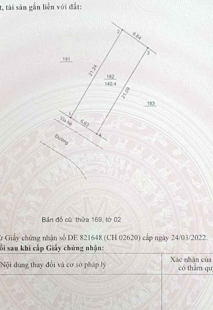 Đất dịch vụ Di Trạch, Hoài Đức 140.4m² - Vị trí đắc địa, giá đầu tư!