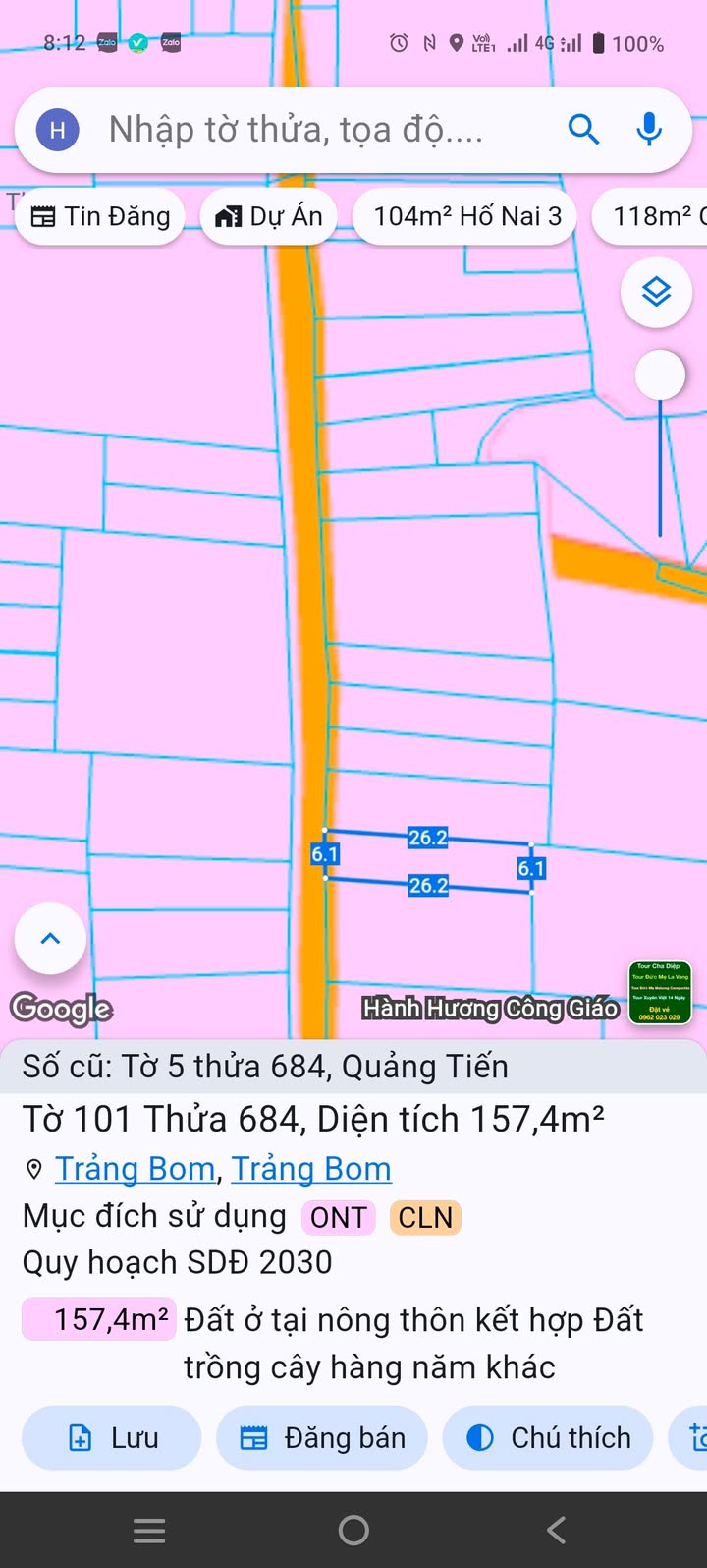 Đất nền Quảng Tiến - Trảng Bom 156m² giá 1 tỷ - Sổ đỏ chính chủ thổ cư 100%!