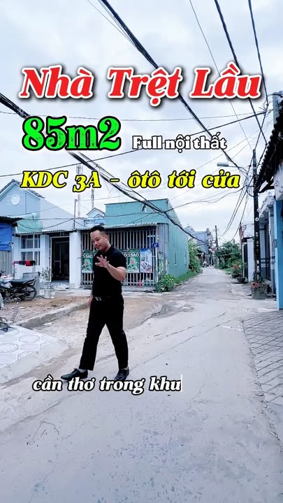 Nhà Trệt Lầu Mới KDC 3A, An Bình, Cần Thơ 46.4m² giá 2.69 tỷ - Nội thất cao cấp tặng kèm!