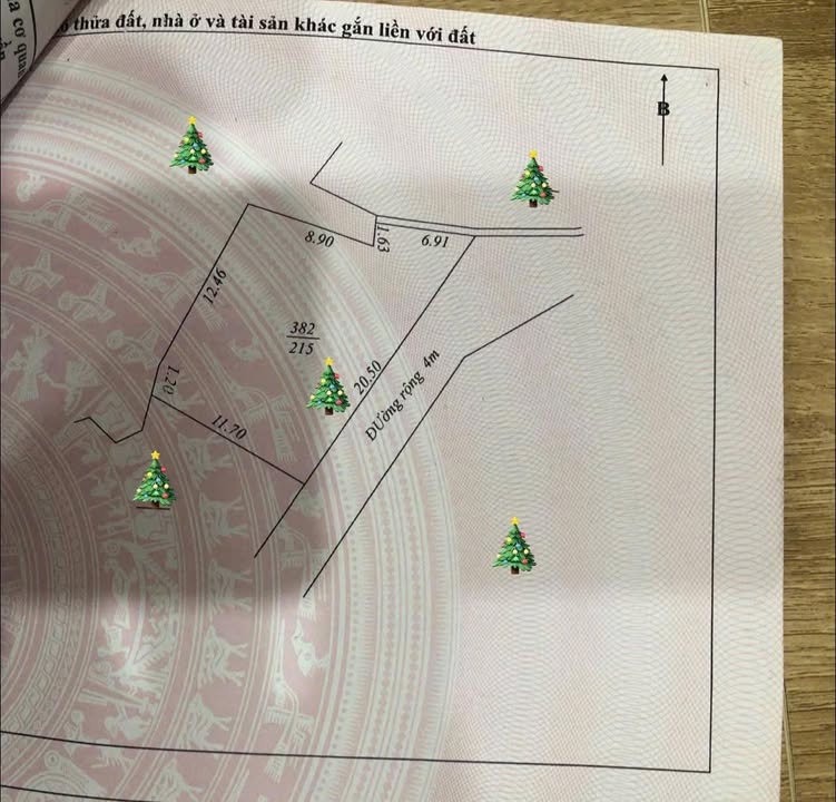 Bán lô đất phường Quang Trung 215m² giá 2 tỷ - Hướng Đông Nam, đường ô tô rộng rãi!