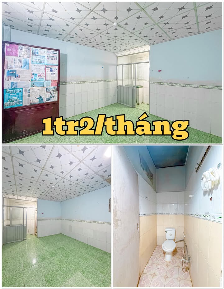 Phòng trọ trệt gác hẻm 1 Trần Vĩnh Kiết 1,2 triệu - Gần ĐH Cần Thơ và ĐH Tây Đô!