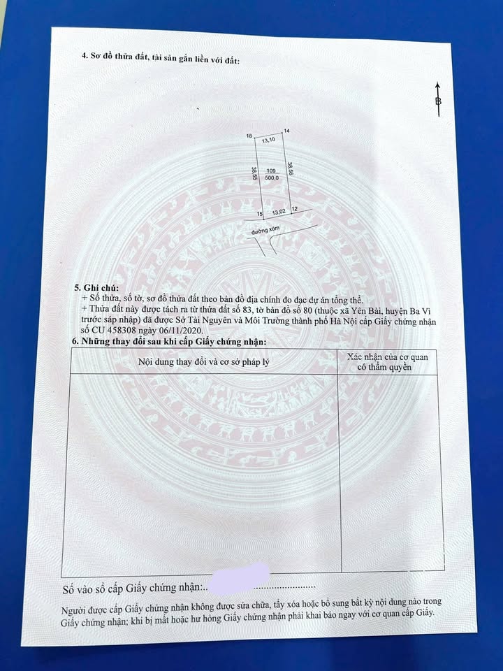 Đất nền thôn Chóng, Yên Bài, Ba Vì 500m² - Đầu tư sinh lời ngay!