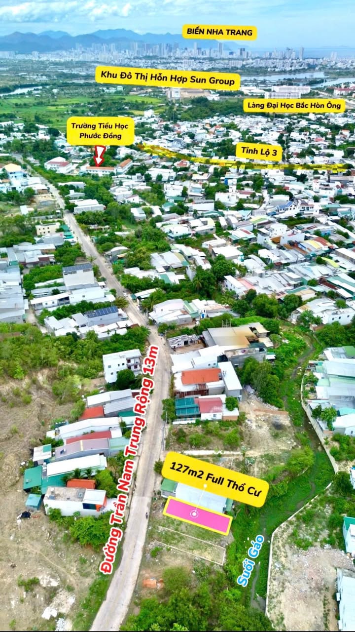 Đất mặt tiền Trần Nam Trung, Phước Đồng, Nha Trang 127m² giá 3.9 tỷ - Cơ hội đầu tư tuyệt vời!