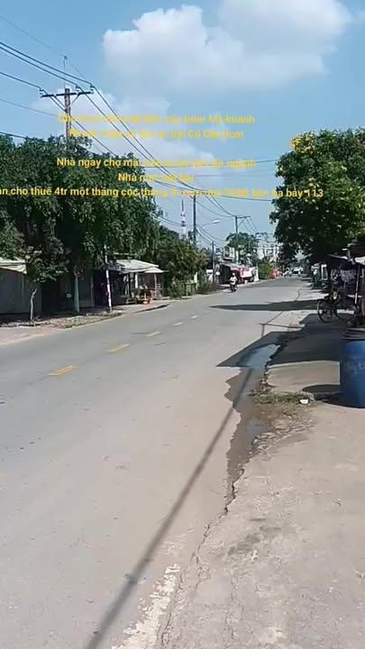 Nhà mặt tiền Cây Trôm Mỹ Khánh, Củ Chi 2 tầng giá chỉ 4 triệu - Kinh doanh thuận lợi!