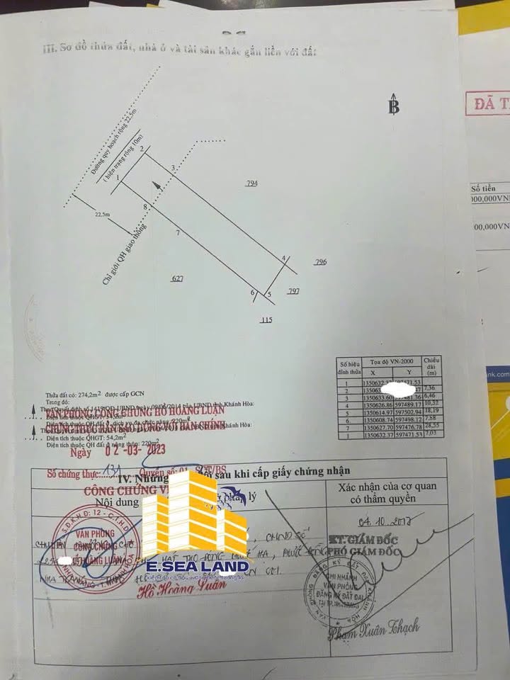 Đất thổ cư Phước Thượng - Nha Trang 268,5m² giá 13.962 tỷ - Tiềm năng sinh lời cao!