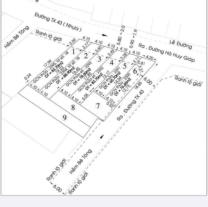 Bán FrontHouse Mặt Tiền Thạnh Xuân 43, Quận 12, Diện Tích 84m² - Giá Chỉ 4.65 Tỷ!