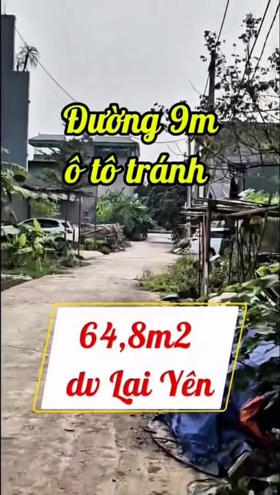 Đất dịch vụ Lại Yên 65m² giá thỏa thuận - Cơ hội đầu tư hấp dẫn!