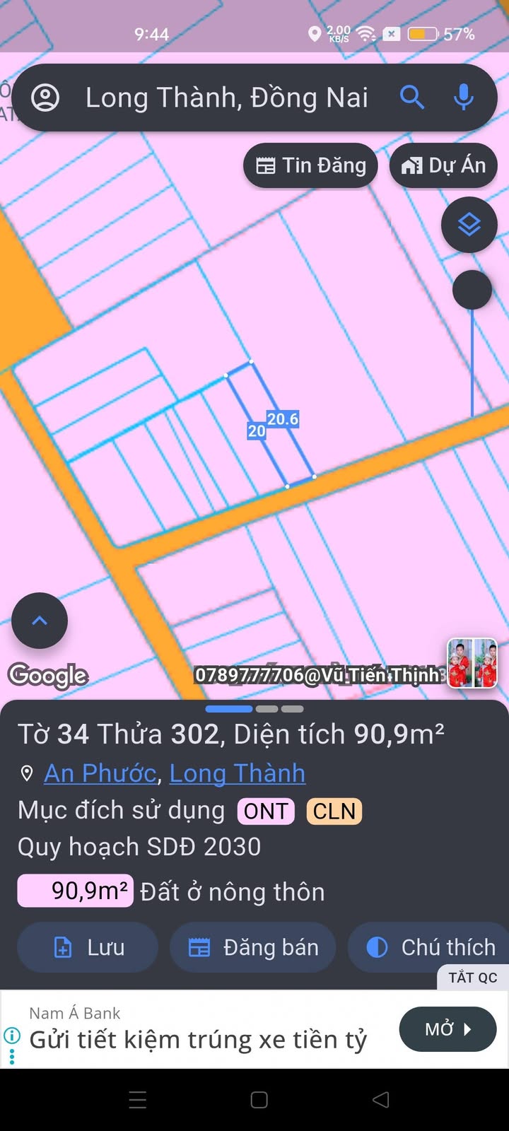 Đất thổ cư 90m² An Phước, Long Thành chỉ 1.06 tỷ - Cần bán gấp!