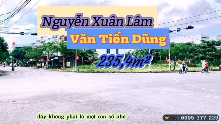 Bán đất 2 mặt tiền Nguyễn Xuân Lâm, Đà Nẵng 235m² giá 23.5 tỷ - Vị trí đắc địa cho kinh doanh!
