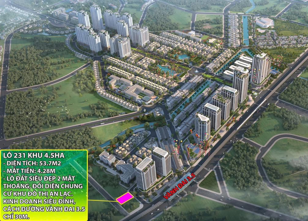 Lô đất Vân Canh Hoài Đức 53.7m² giá 860 triệu - Đầu tư sinh lời ngay!