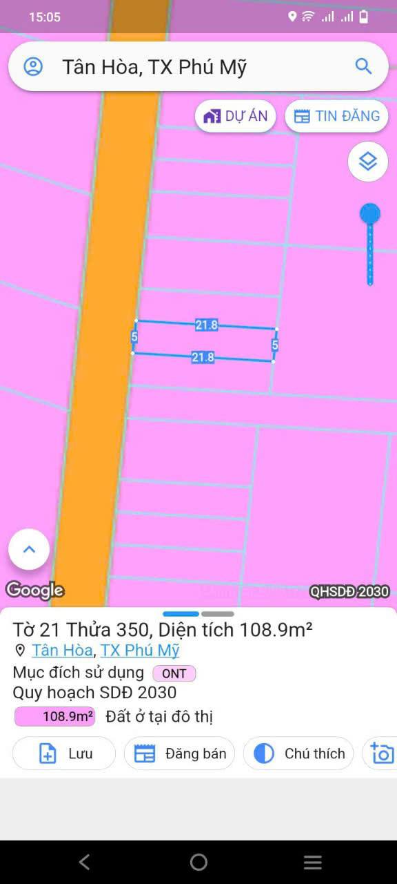 Đất nền Tân Hòa, Phường Tân Hải, DT 110m² - Giá đầu tư hấp dẫn!