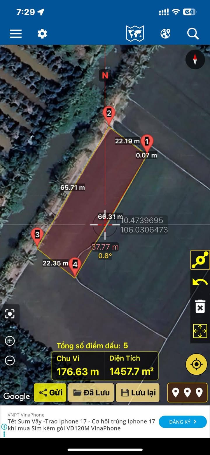 Đất thổ cư 1500m² tại Mỹ Thành Nam, Cai Lậy - Giá chỉ 650 triệu!