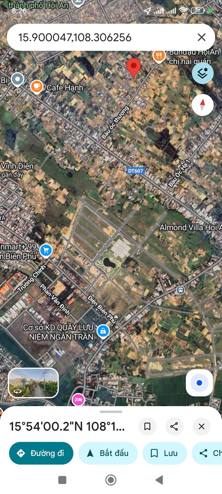 Đất kiệt ô tô Bàu Ốc Thượng, Cẩm Hà, Hội An 100m² giá 1 tỷ - Vị trí cao ráo, không ngập lụt!