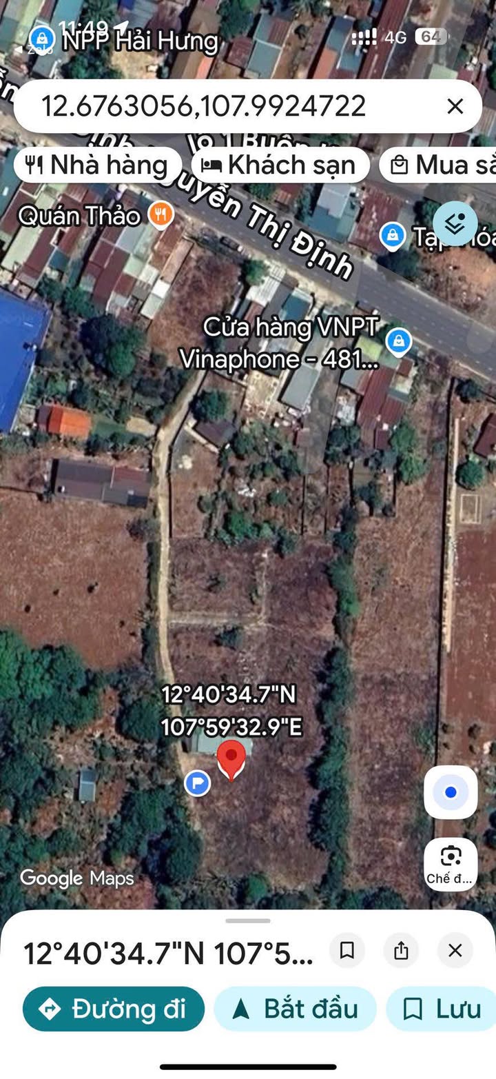 Đất thổ cư hẻm cấp 1 Nguyễn Thị Định 600m² giá 2.35 tỷ - Cơ hội đầu tư hấp dẫn!