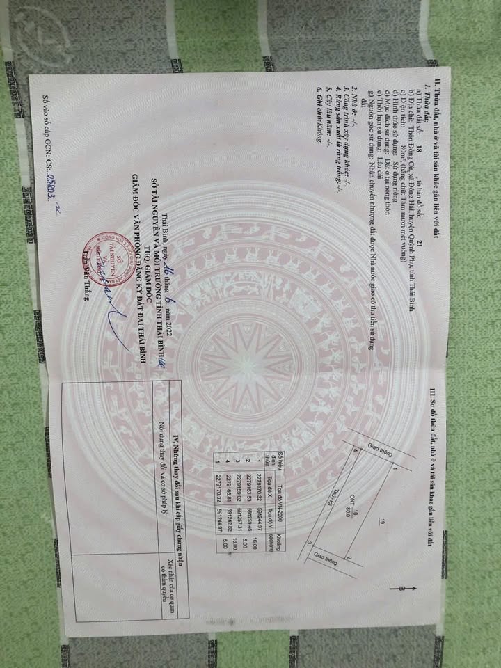 Đất nền thổ cư xã Đông Hải 80m² giá 870 triệu - Vị trí đắc địa, dân cư đông đúc!