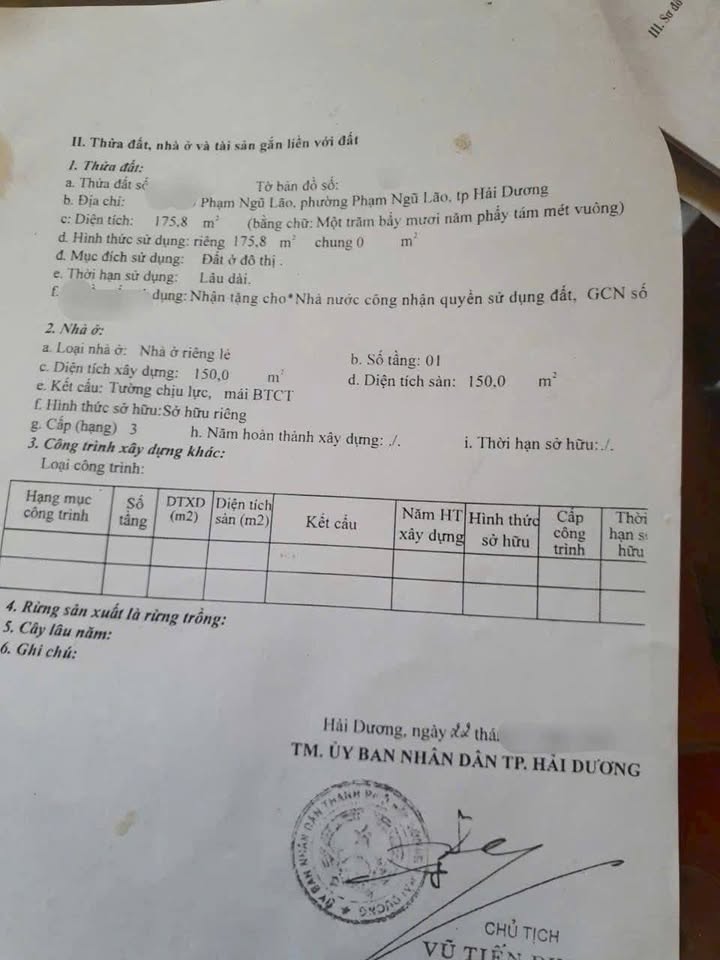 Lô đất ngõ thông phố Phạm Ngũ Lão Hải Dương 176m² giá 4.05 tỷ - Đầu tư sinh lời hấp dẫn!