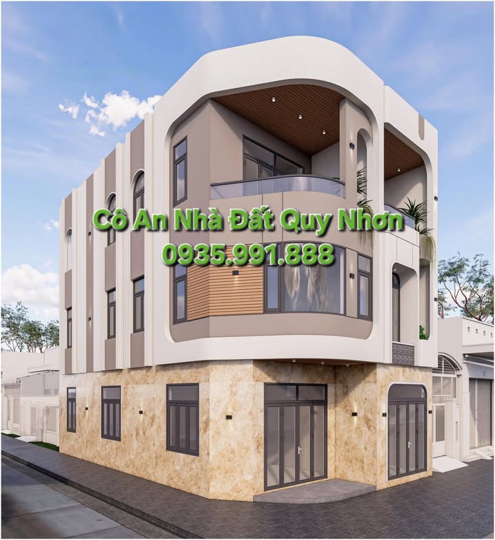 Nhà phố Thị Nại Quy Nhơn 65.2m² giá 6.35 tỷ - Nhà ôm góc 2 mặt tiền đẹp!