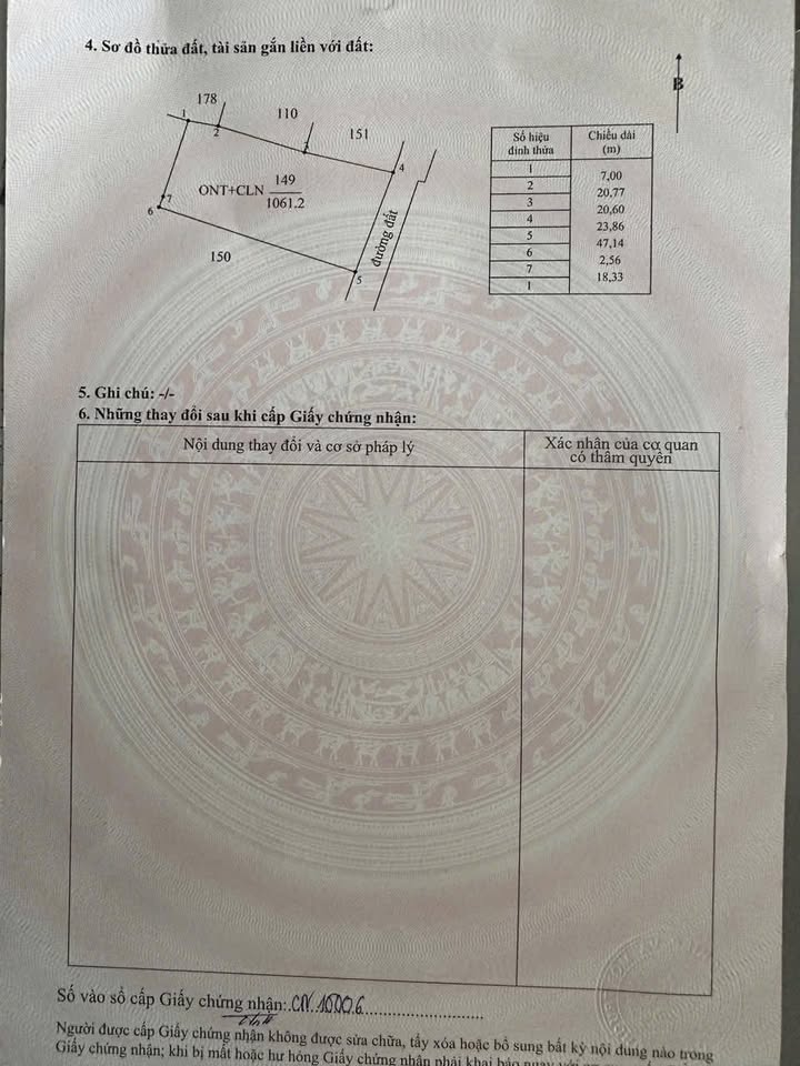 Đất thổ cư Phú Xuân 940m² giá 14.315 tỷ - Gần UBND xã, giao thông thuận lợi!