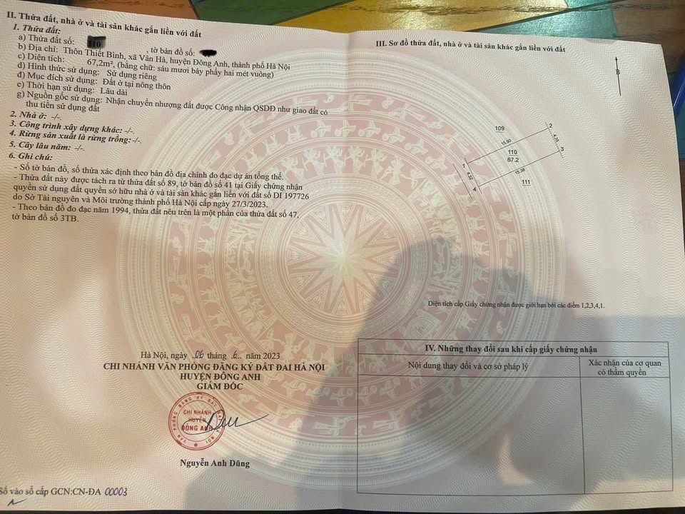 Đất nền Vân Hà, Đông Anh 68m² giá chỉ 5x triệu - Đầu tư sinh lời ngay!