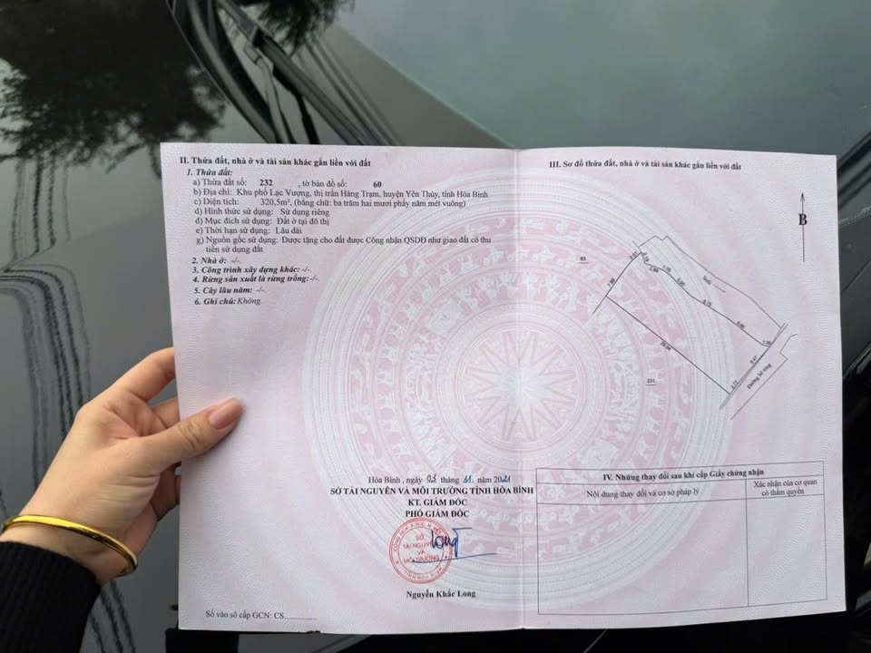 Lô đất đô thị mặt tiền 320,5m² tại Hàng Trạm - Phong thủy đẹp, giá chỉ 1 tỷ!