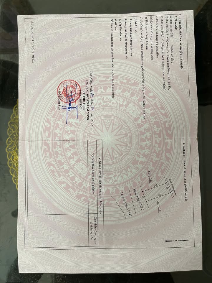 Đất nền khu Hoa Hậu, Quang Húc, Tam Nông, Phú Thọ 160m² - Giá đầu tư sinh lời cao!