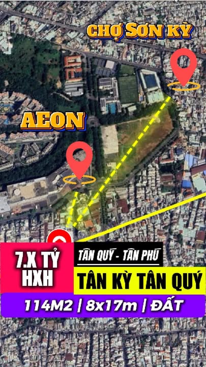 Đất nền 114m² Tân Kỳ Tân Quý giá 7,4 tỷ - Cơ hội đầu tư tuyệt vời!