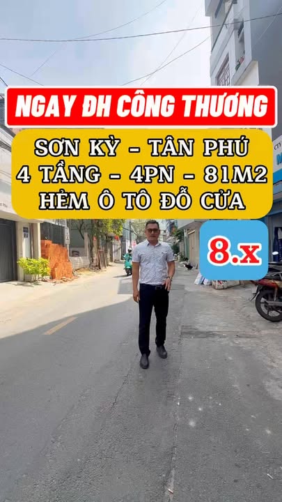 Nhà phố Tân Phú 81m² giá thỏa thuận - Đường ô tô, gần Đại học Công thương!