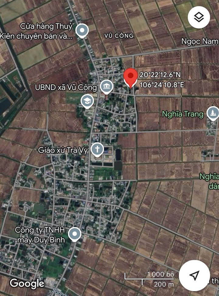 Đất ở xã Vũ Công, Kiến Xương, Thái Bình 94,5m² giá chỉ 400 triệu - Bán gấp!