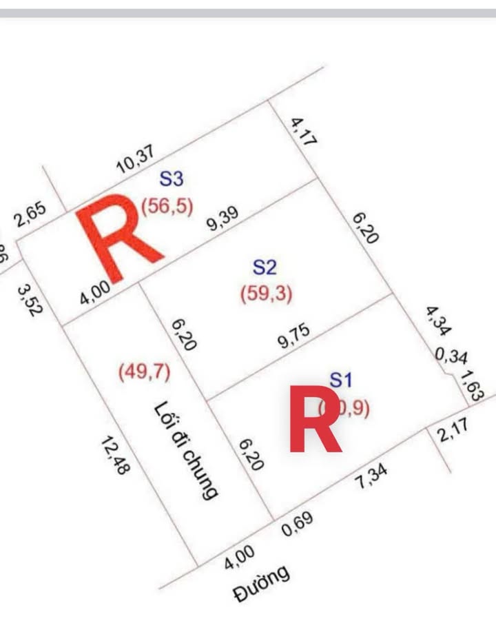 Đất trung tâm thành phố Vinh 59m² giá 2.6 tỷ - Ô tô vào tận nơi!