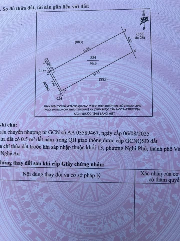 Đất nền Hoàng Phan Thái, Nghi Phú 96.9m² giá 4.5 tỷ - Đầu tư sinh lời ngay!