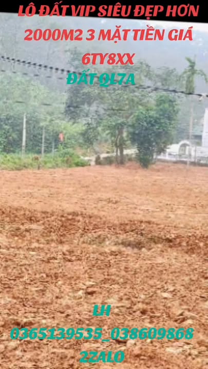 Đất nền mặt đường Quốc lộ 7 Hòa Sơn 1150m² giá 6.8 tỷ - Cơ hội đầu tư tuyệt vời!