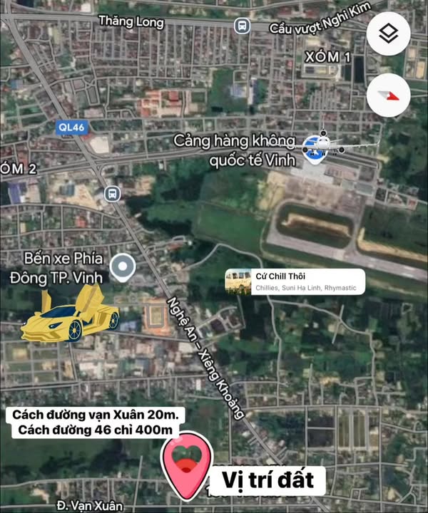 Đất nền Nghi Ân, Vinh 138.5m² giá 3 tỷ - Đường rộng, vị trí thuận lợi!