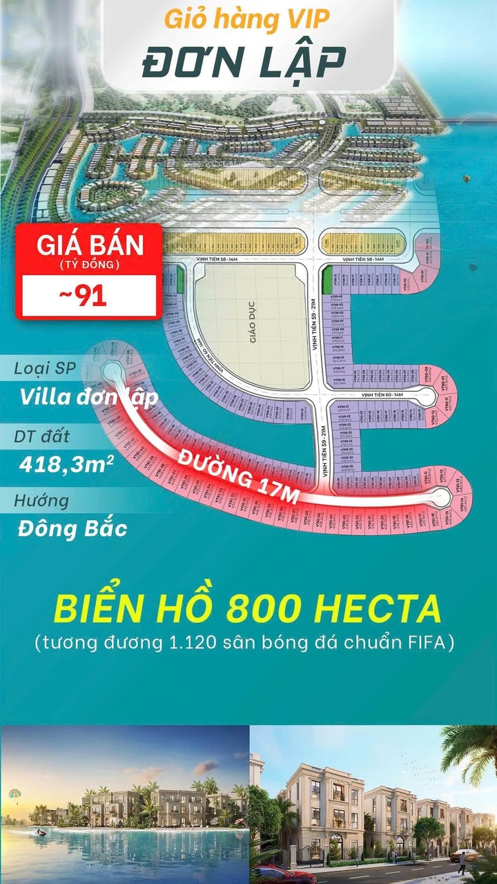 Townhouse Vinhomes Paradise Cần Giờ 418m² - View biển tuyệt đẹp!