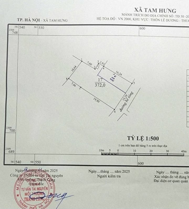 Đất nền Lê Dương, Tam Hưng, 80m² giá 6 tỷ - Đầu tư sinh lời ngay!