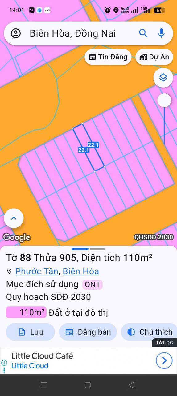 Đất nền Phước Tân, Biên Hòa 220m² giá 6 tỷ - Cần bán gấp, sổ hồng chính chủ!