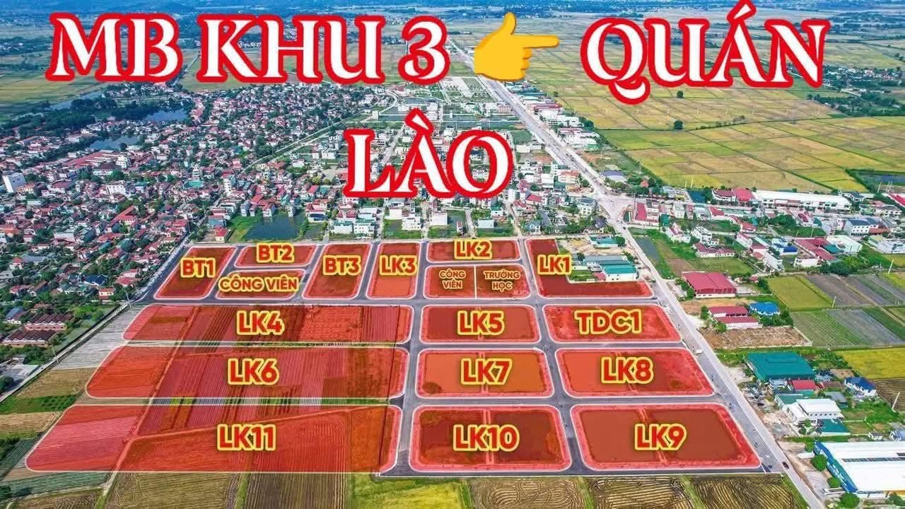 Đất nền Khu 3 Thị trấn Quán Lào 320m² giá 3.9 tỷ - Cơ hội đầu tư tuyệt vời!