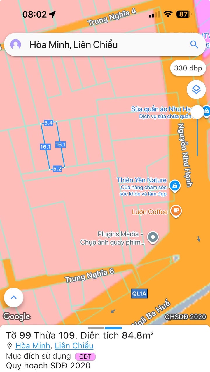 Đất nền đẹp tại Ngã 3 Huế, Đà Nẵng 85m² giá 2.95 tỷ - Tiềm năng đầu tư lớn!