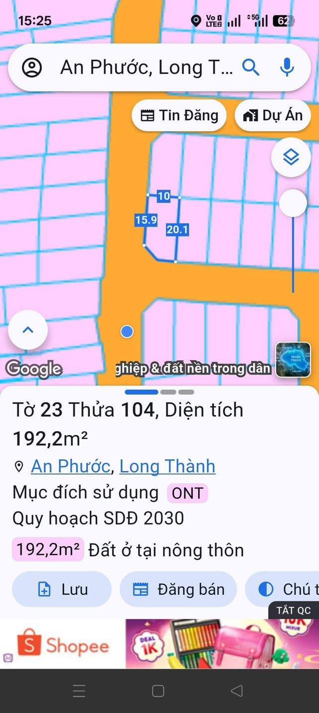 Đất nền Tái định cư Xuân An, An Phước 200m² giá 2.85 tỷ - Lô góc thổ cư full!