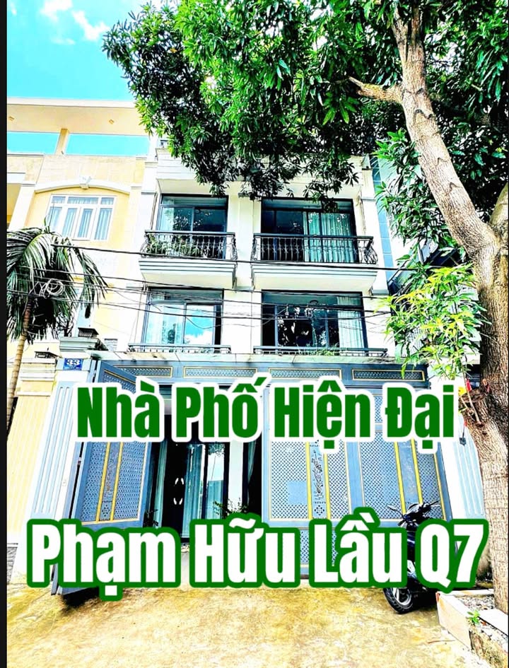 Nhà phố đường Phạm Hữu Lầu, quận 7, 112m² giá 16.9 tỷ - Sổ hồng riêng, thương lượng!
