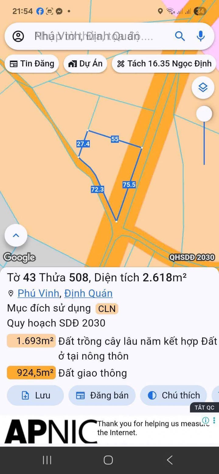 Đất nền 2,6 sào Phú Vinh, Đồng Nai giá 1.9 tỷ - Đầu tư sinh lời ngay!