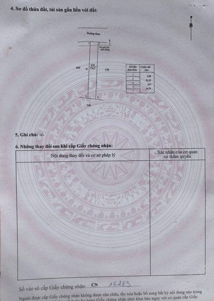 Đất thổ cư Bàu Chinh 175m² giá 620 triệu - Đường nhựa rộng rãi