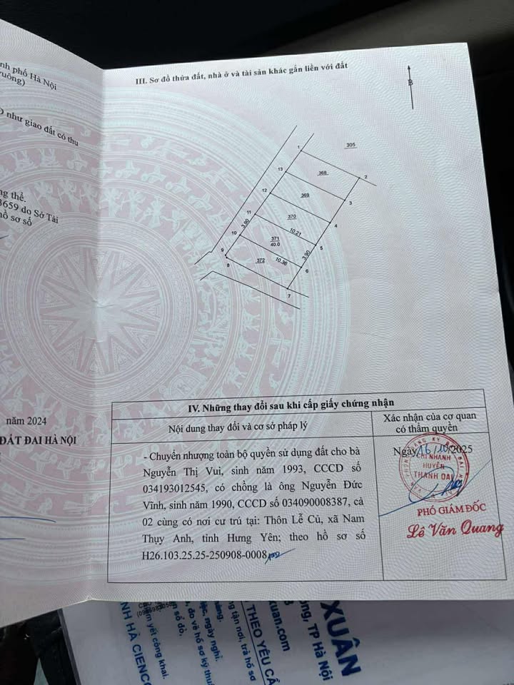 Đất nền 40m² tại Mỹ Hưng, Thanh Oai - Giá chỉ 4.3 tỷ, vị trí đắc địa!