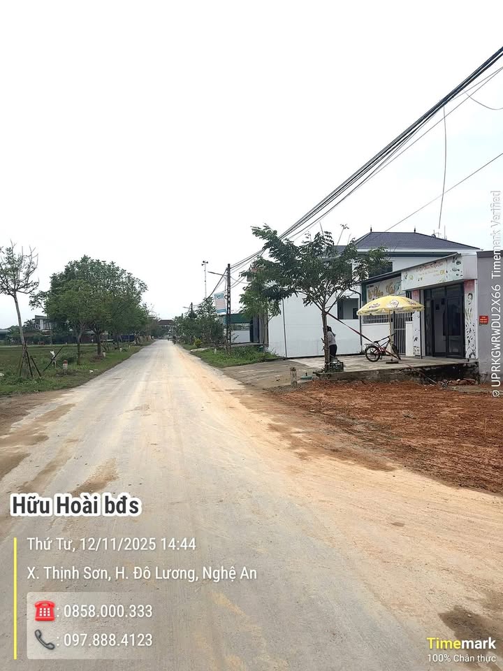 Đất nền góc 2 mặt tiền Thịnh Sơn, Đô Lương 190m² giá 2.5 tỷ - Đầu tư sinh lời lý tưởng!