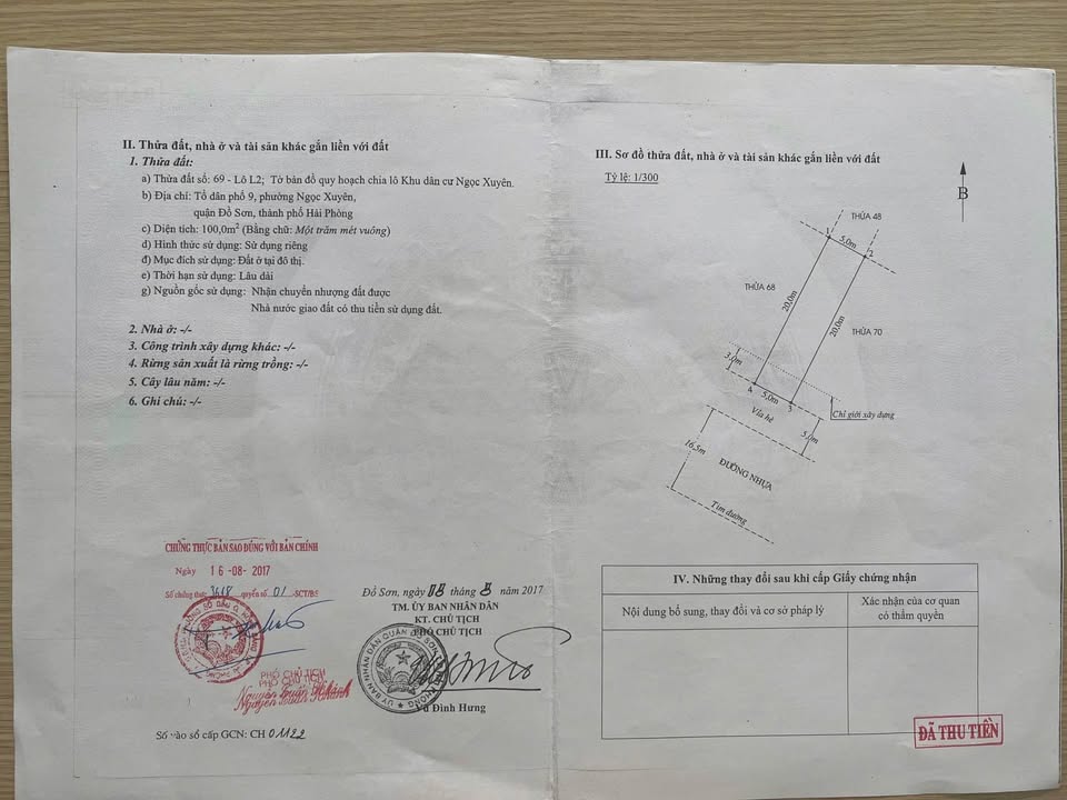 Đất nền dự án Ngọc Xuyên - Đồ Sơn 100m² giá chỉ 5 tỷ - Cơ hội đầu tư hiếm có!