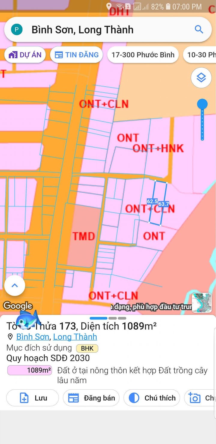 Đất nền Bình Sơn Long Thành 1071m² giá 4 tỷ - Cơ hội đầu tư sinh lời!