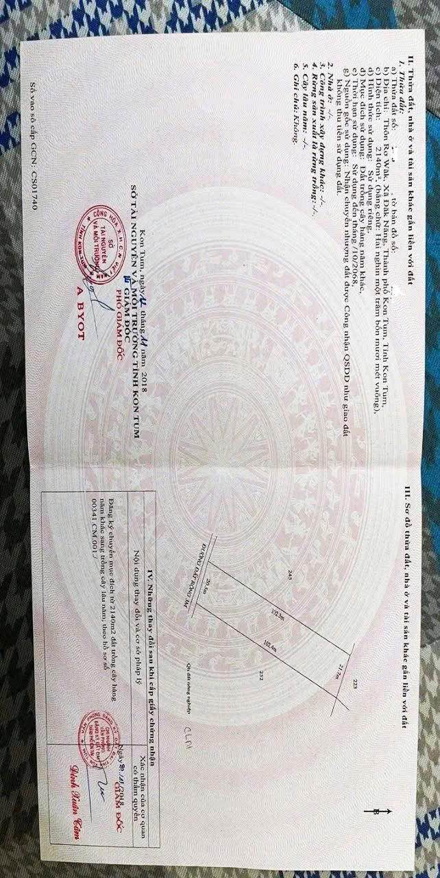 Đất vườn Ia Chim, Kon Tum 1900m² giá 100 triệu - Cơ hội đầu tư hấp dẫn!