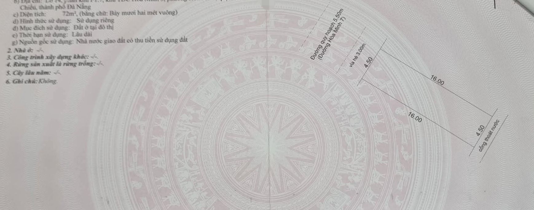 Đất Hòa Minh 72m² giá 5 tỷ - Nơi an cư lý tưởng cách biển 200m!