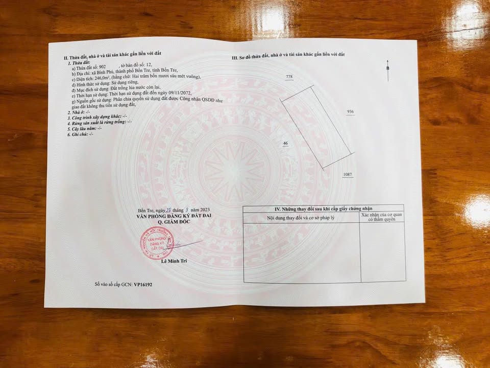 Đất nền chính chủ Bến Tre 1200m² giá chỉ 2,1 tỷ - Đầu tư sinh lời ngay!