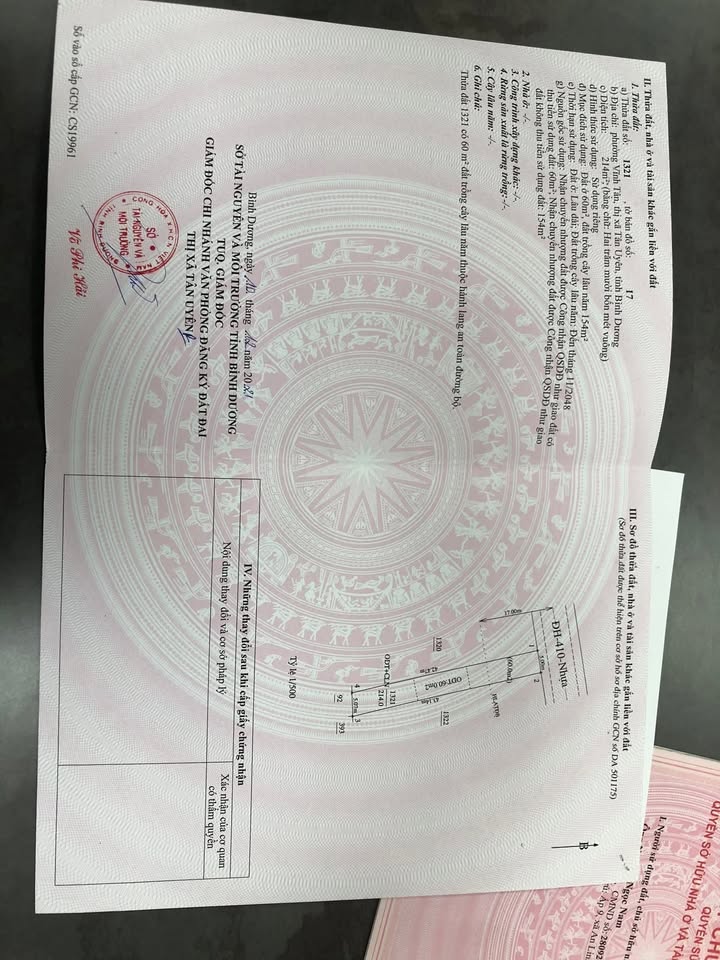 Đất mặt tiền đường DH410 Vĩnh Tân, Tân Uyên, 200m² giá 3 tỷ - Kinh doanh thuận lợi!