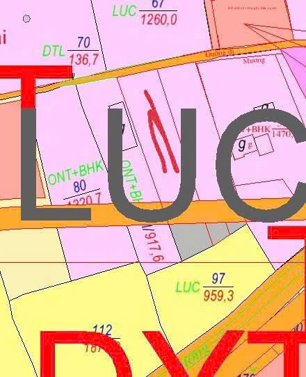 Đất thổ cư 827m² Phú Diễn Ngoài, Tây Hòa giá 1 tỷ - Cơ hội vàng cho nhà vườn!